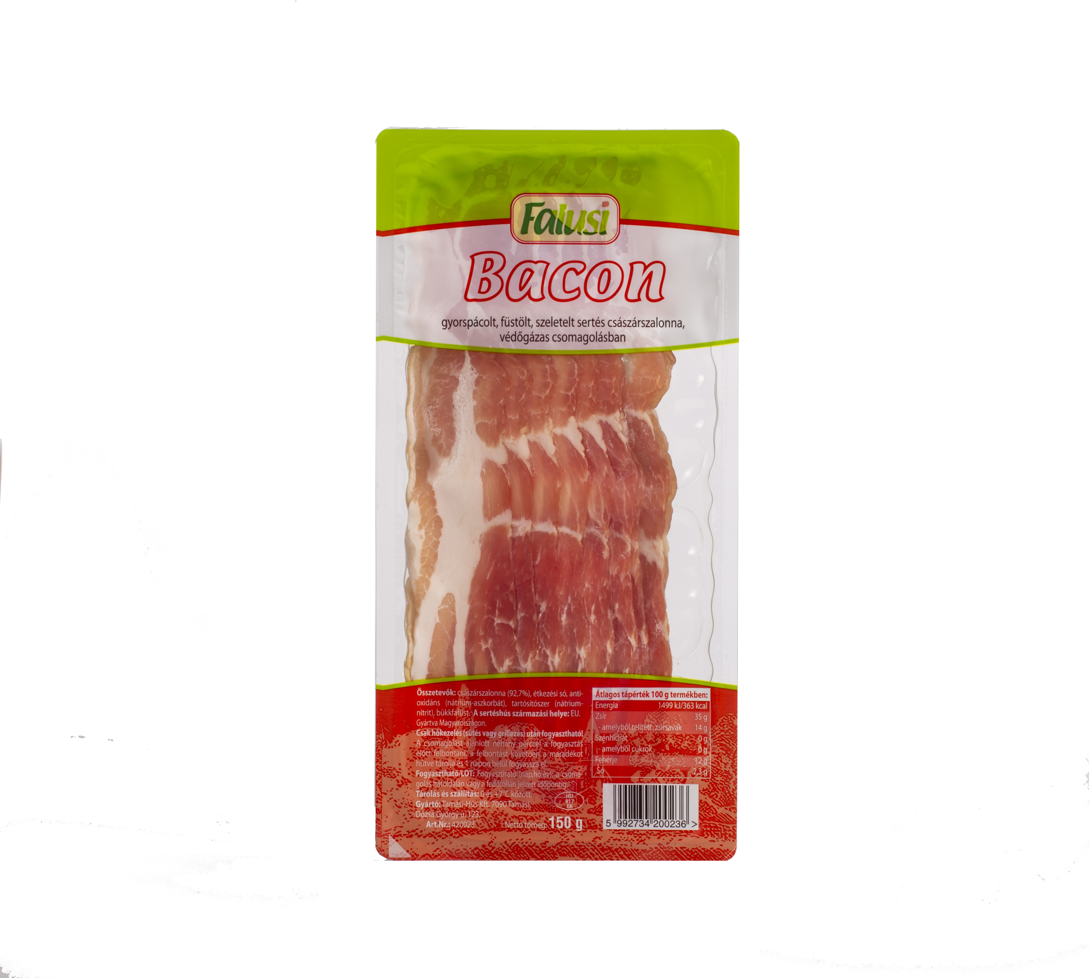 Falusi szeletelt bacon 150g (236)